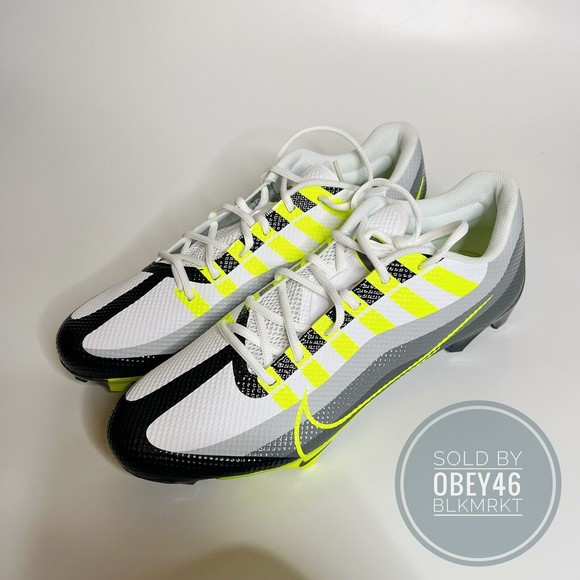 Nike Vapor Edge Speed 360 Volt/White/Grey Football Cleats DQ5110-071 - Picture 3 of 6